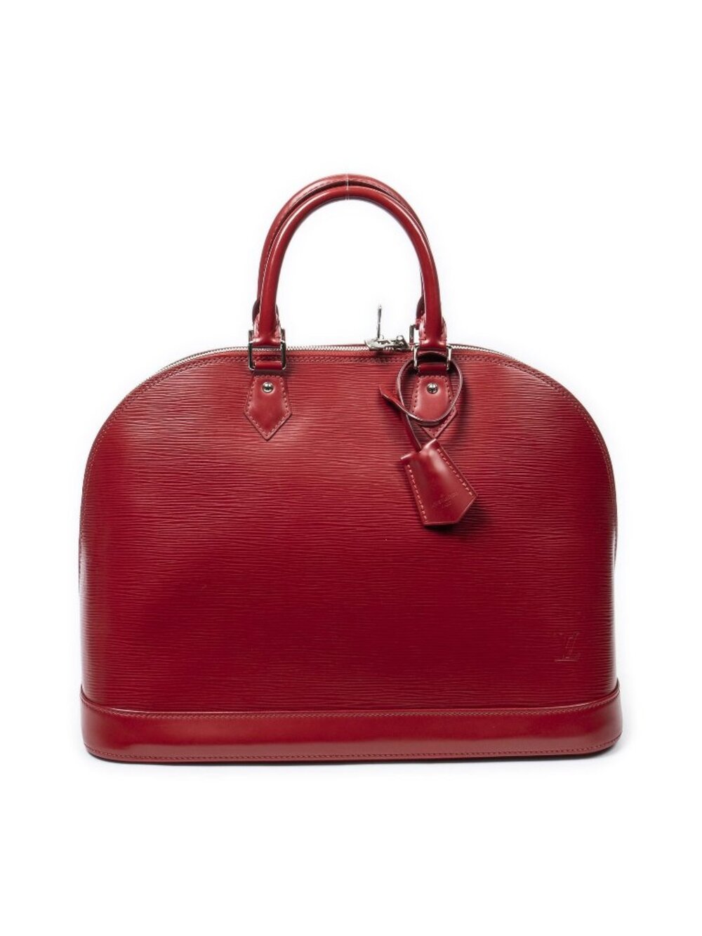 Louis Vuitton Alma Red Epi Handbag
